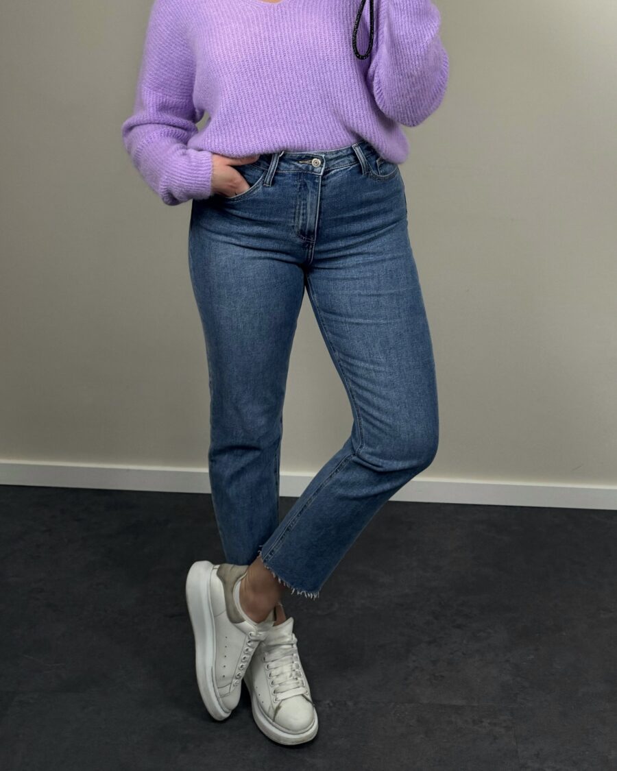 Bella Ruffle Jeans Licht Blauw