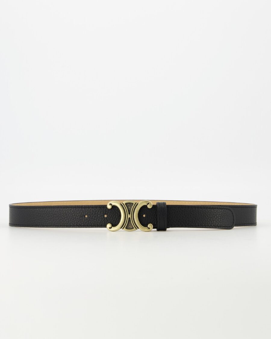 Celina Leren Riem Zwart - Afbeelding 2