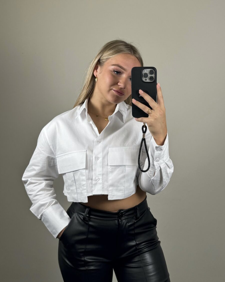 Jasmin Crop Top Wit