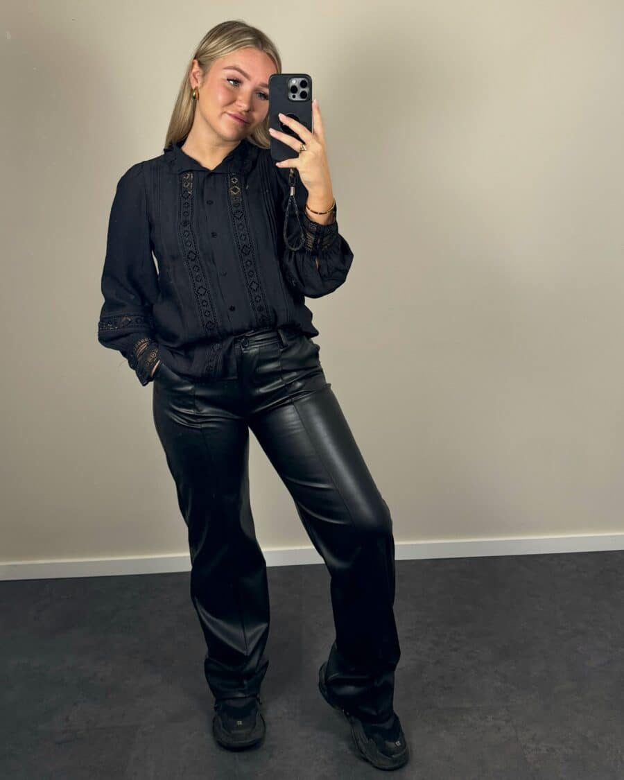 Laila Blouse Zwart