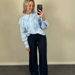 Nikki Pantalon Donker Blauw