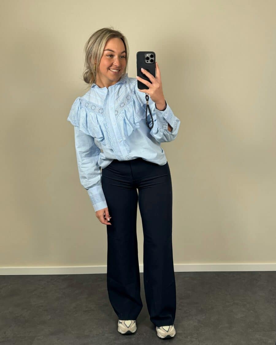 Nikki Pantalon Donker Blauw