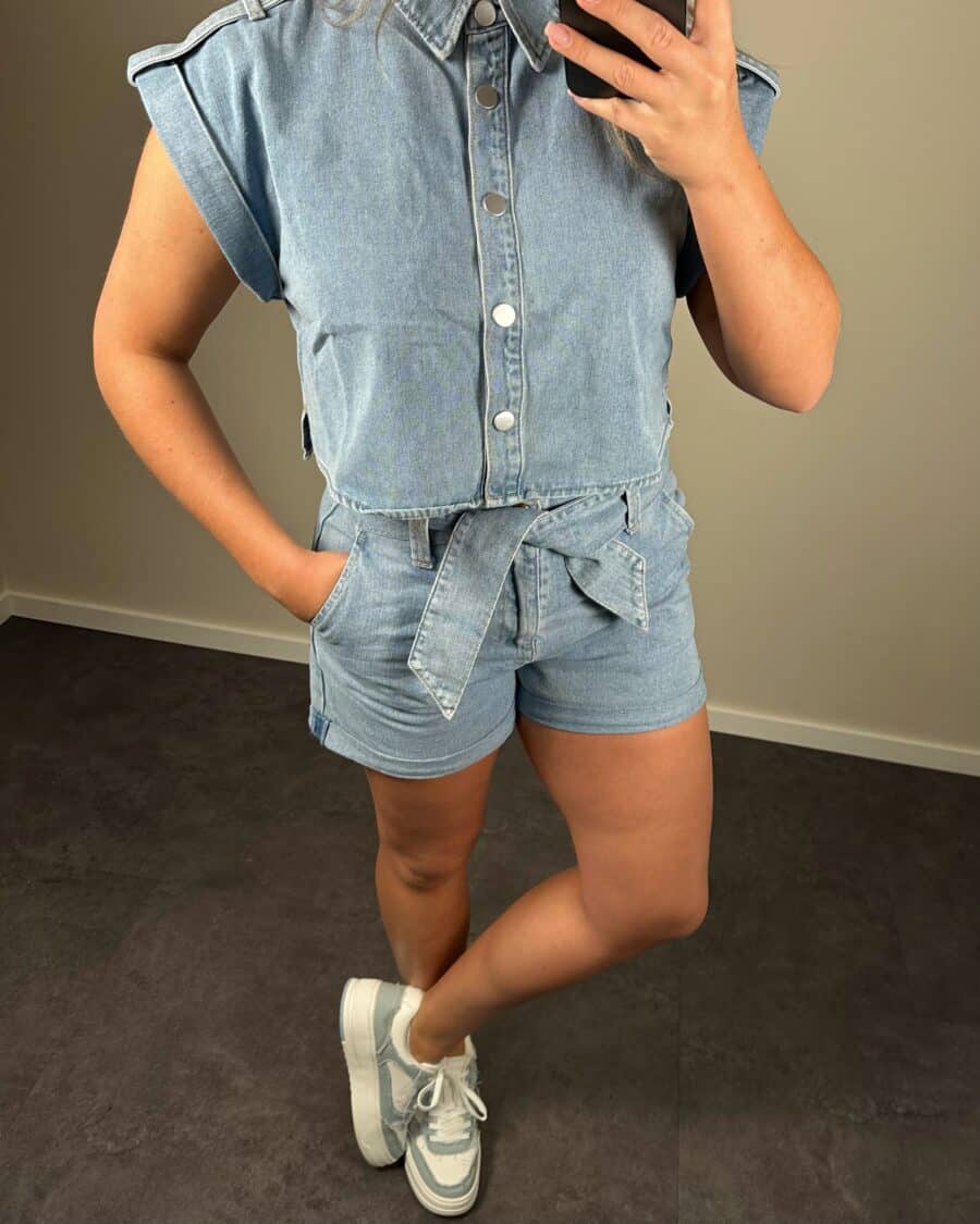 Joan Top Denim Bleu - Afbeelding 2